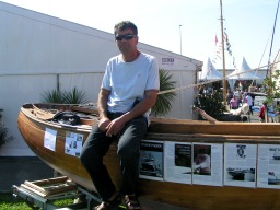 Gilles Conrath sitting on the 15 years-old "Kerenoc"